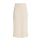 Cream Modal Midi Skirt