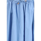 Light Blue Cotton Midi Skirt