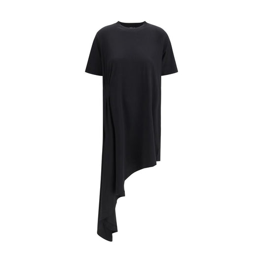 Black Cotton Casual Dress