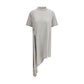 Gray Cotton Casual Dress