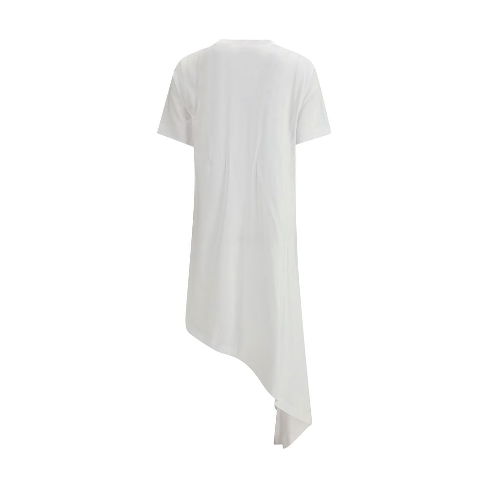 White Cotton Casual Dress