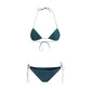 Blue Elastane Bikini