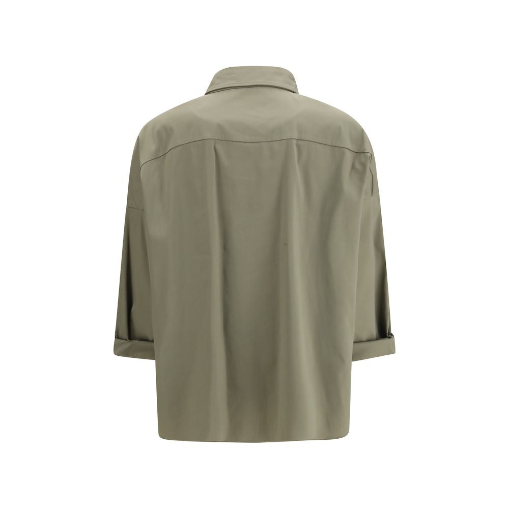 Bicolor Cotton Dress Shirt