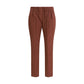 Multicolor Cotton Casual Pants
