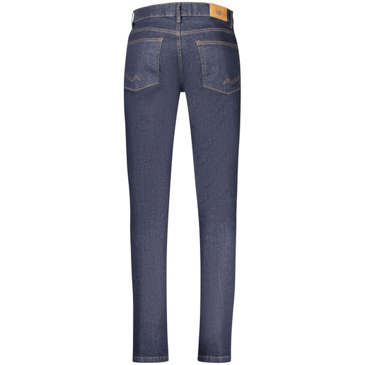 Blu Cotton Mens Jeans