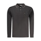 Black Cotton Mens Polo Shirt