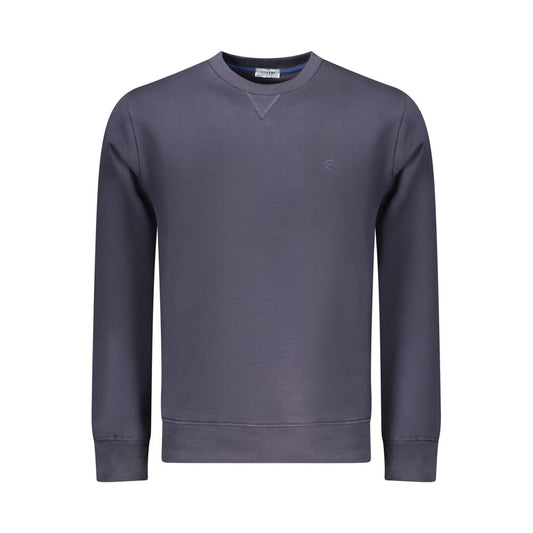 Blue Cotton Men Sweatshirt