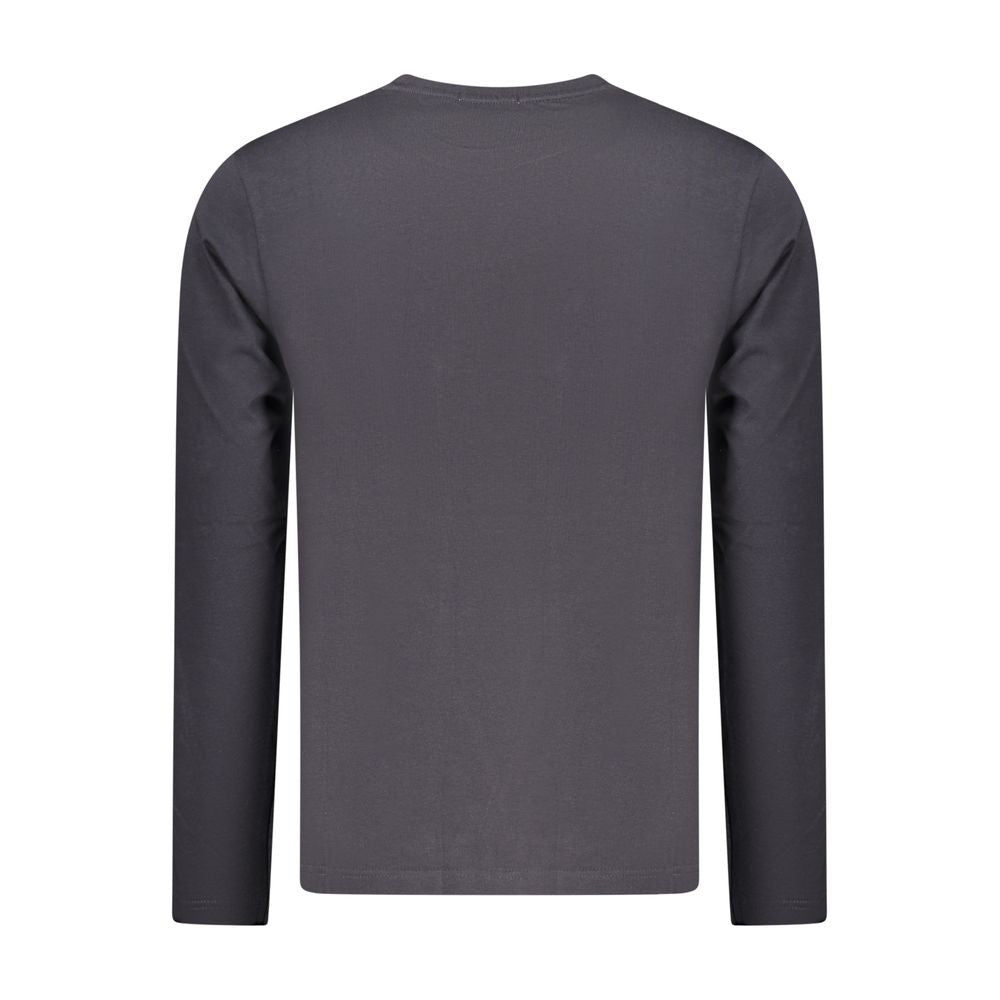 Blue Cotton Men T-Shirt