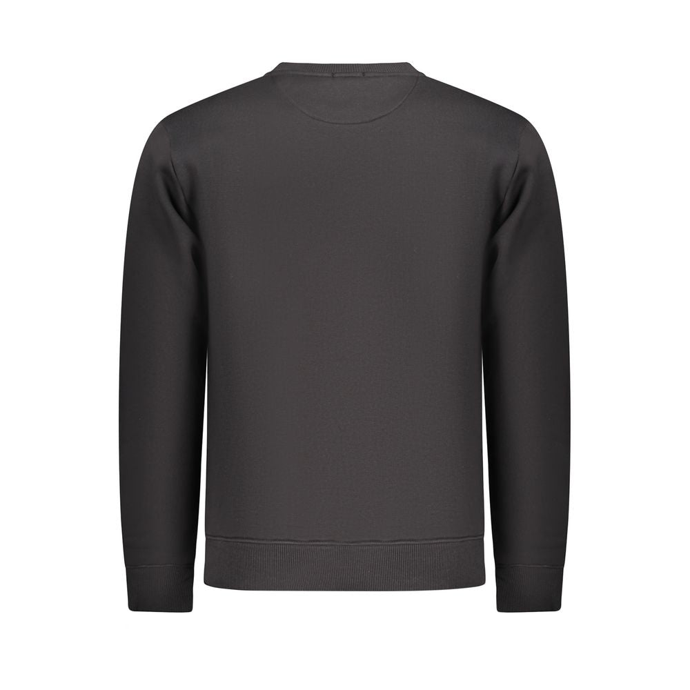 Black Cotton Men Sweater