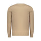 Beige Viscose Men Sweater