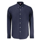 Blu Cotton Male Shirt