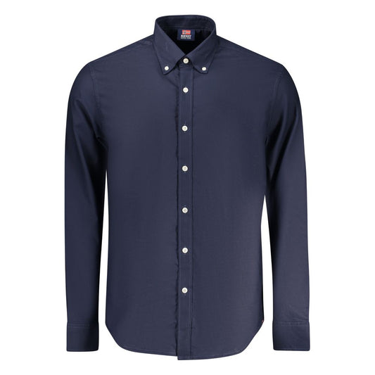 Blu Cotton Male Shirt