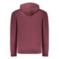 Red Cotton Men's Hooded Sweatshirt