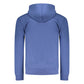 Blue Cotton Men's Hoodie Sweatshirt