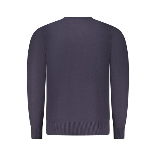 Blu Viscosa Uomo Maglia