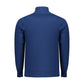 Blue Viscose Men Sweater