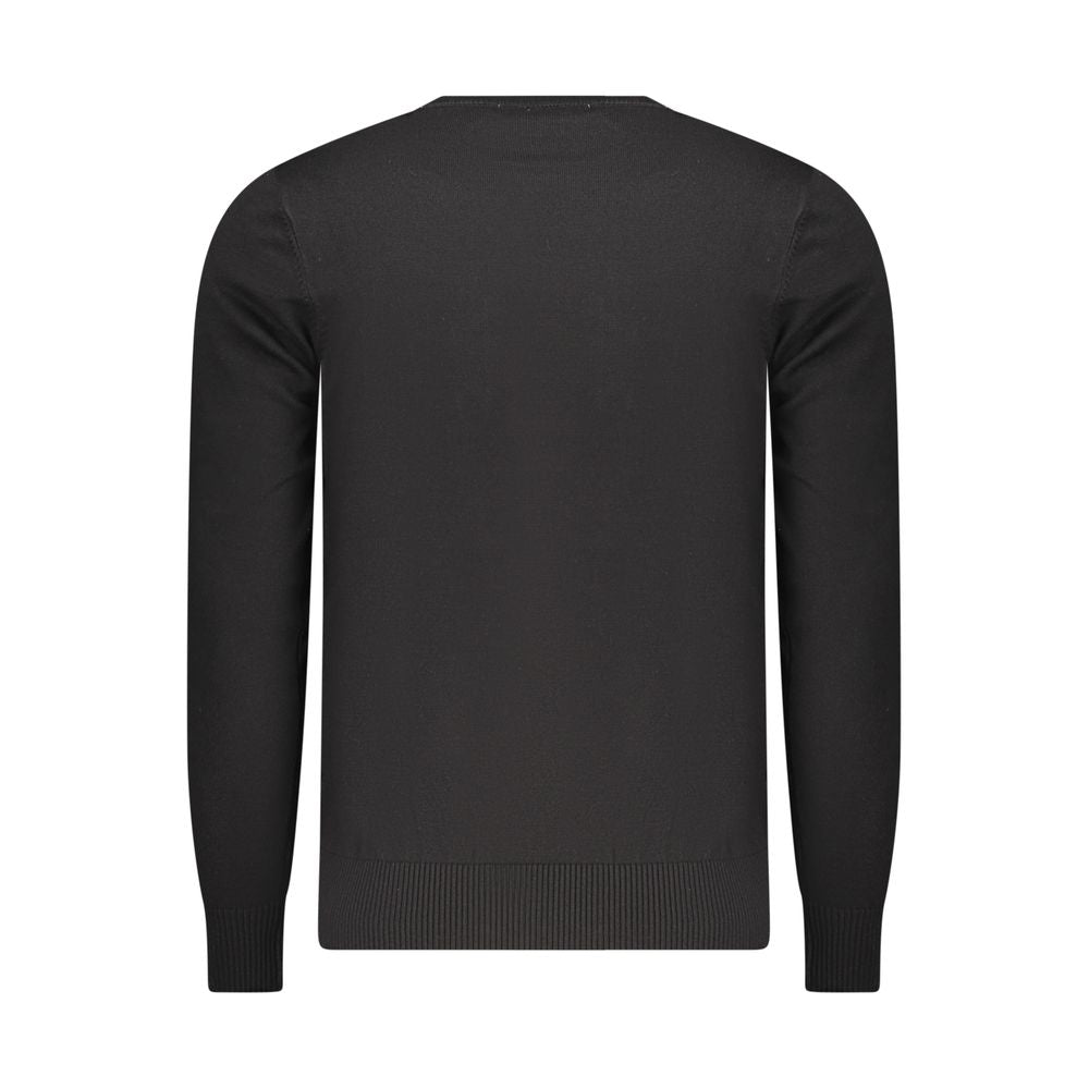 "Black Viscosa Mens Sweater"