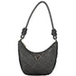 Black Polyurethane Women Handbag