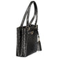 Black Polyurethane Women's Handbag