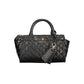 Black Polyurethane Women Handbag