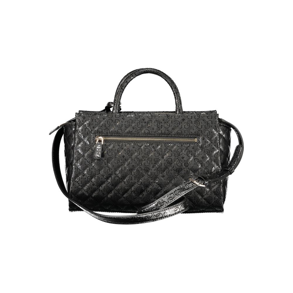 Black Polyurethane Women's Handbag
