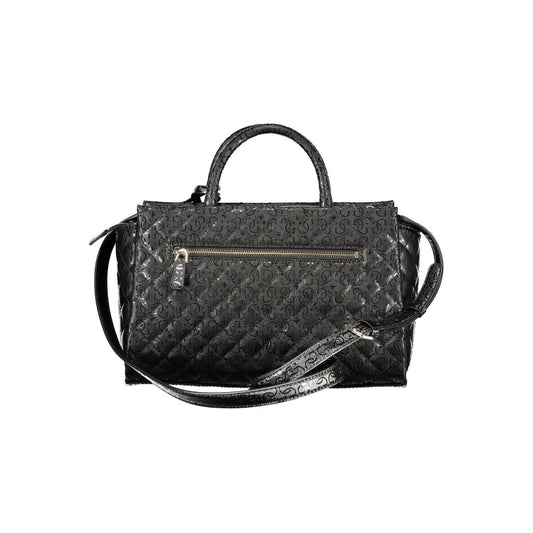 Black Polyurethane Women's Handbag