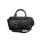 Black Polyurethane Women Handbag