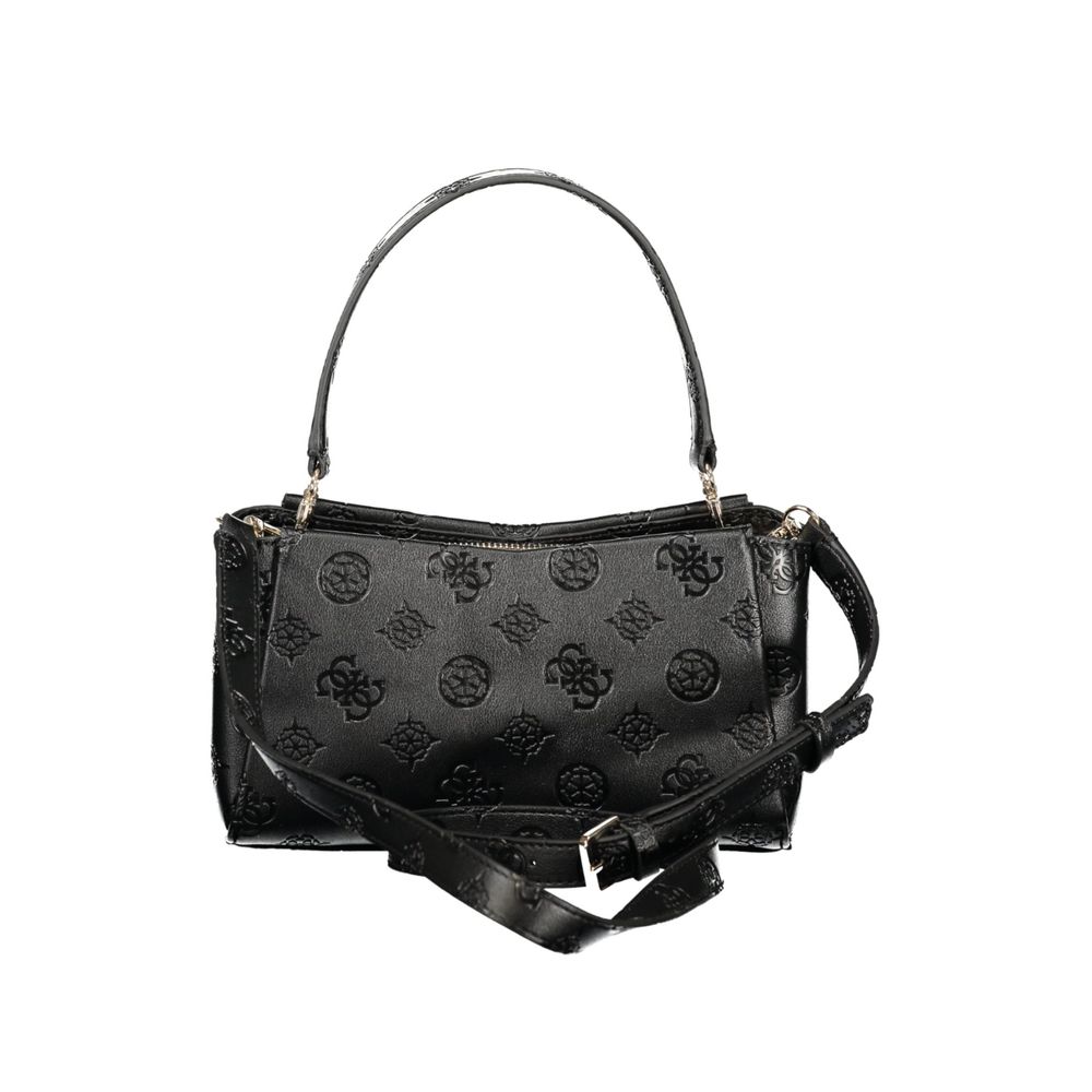 Black Polyurethane Women's Handbag