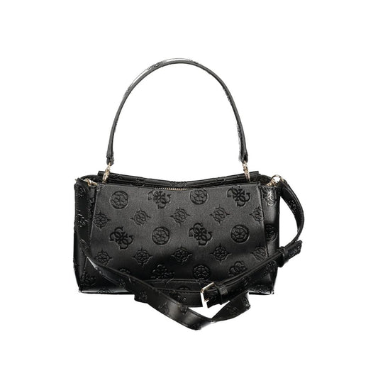 Black Polyurethane Women's Handbag