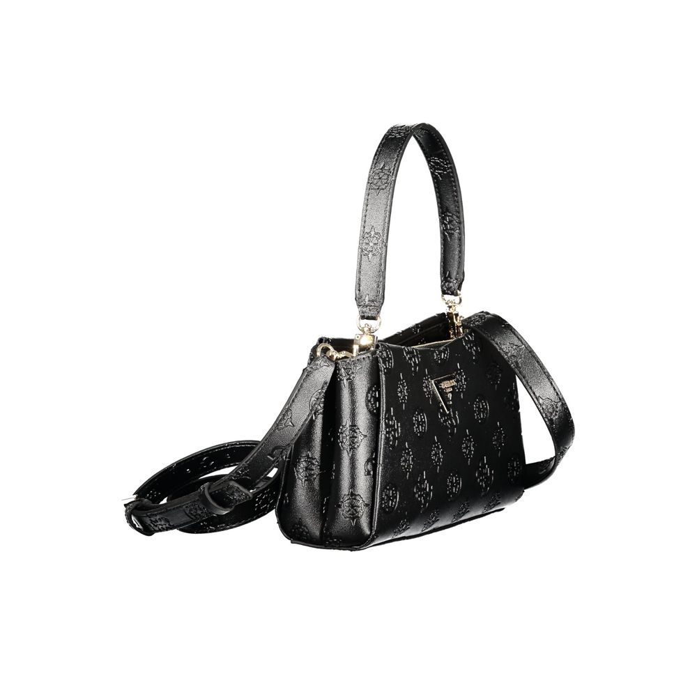Black Polyurethane Women's Handbag