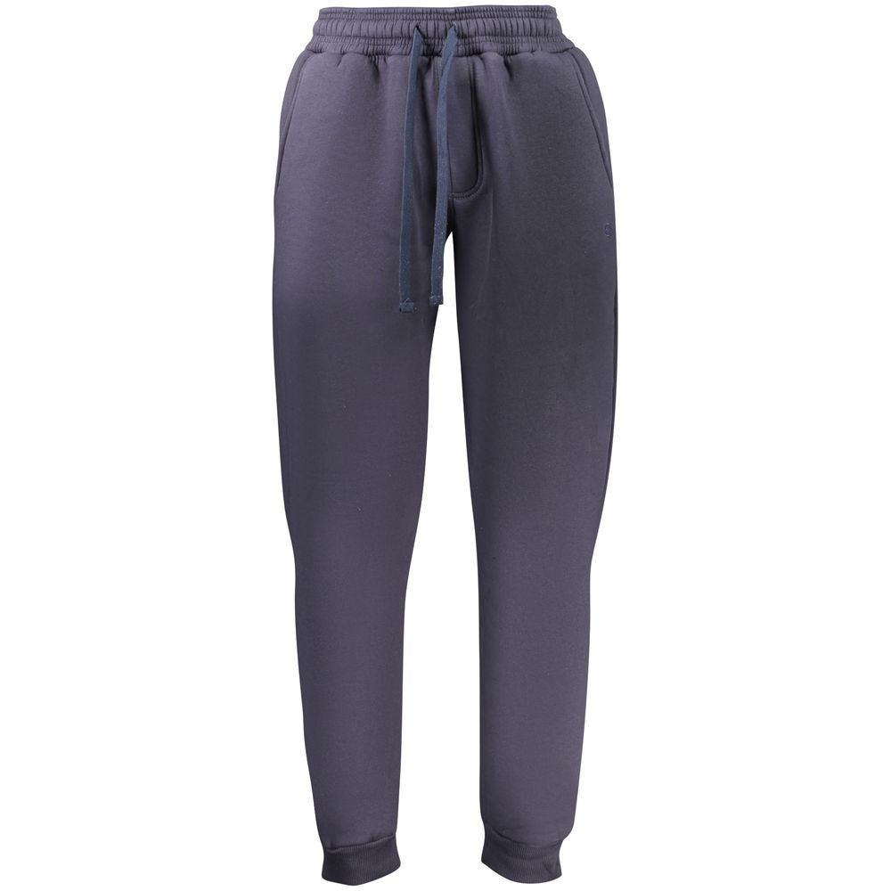 Blue Cotton Men's Sweatpants