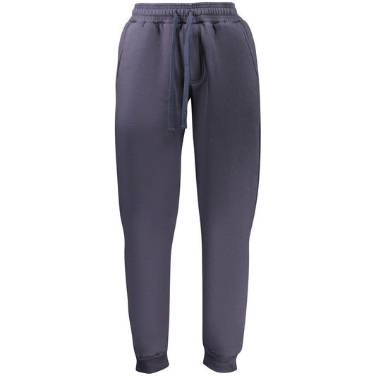 Blue Cotton Men's Sweatpants