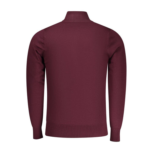 Red Viscose Men Sweater