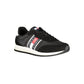 Black Polyurethane Men Sneaker