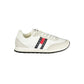 White Polyurethane Men Sneaker