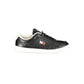 Black Polyurethane Men Sneaker