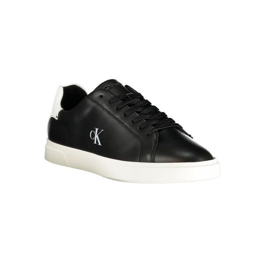 Black Polyurethane Women Sneaker