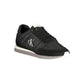 Black Polyester Men Sneaker