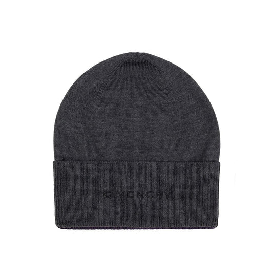 Gray Wool Beanie