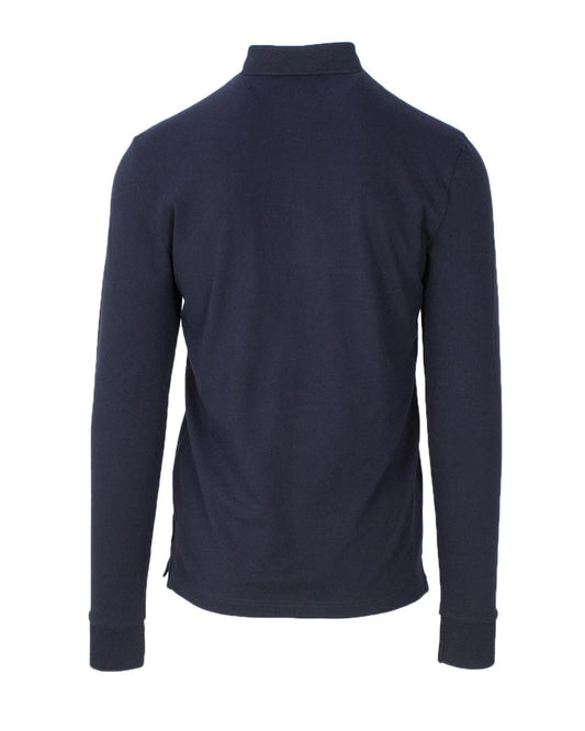 Blue Cotton Polo Shirt