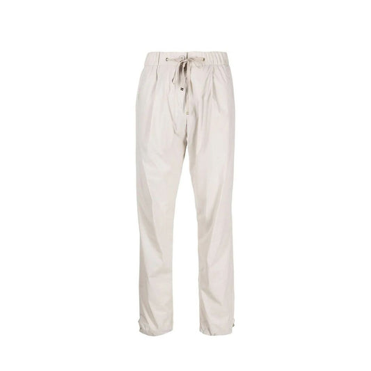 Gray Elastane Casual Pants
