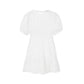 White Cotton Casual Dress