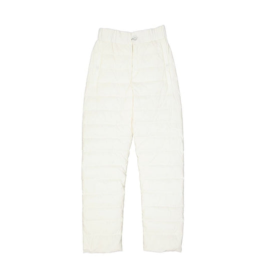 White Polyamide Athletic Pants