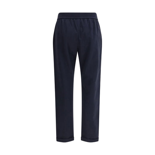 Blue Cotton Joggers (Workout Pants)