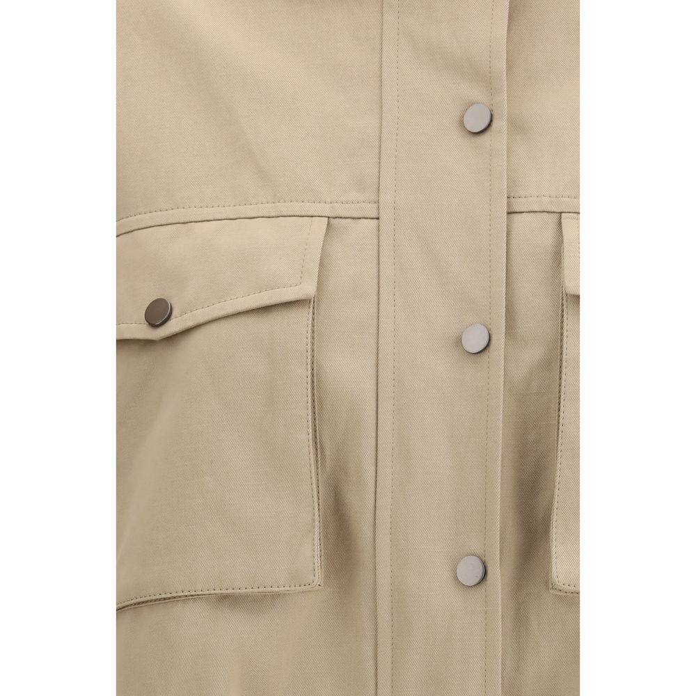 Beige Cotton Coat