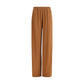 Beige Viscose Casual Pants