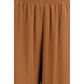 Beige Viscose Casual Pants
