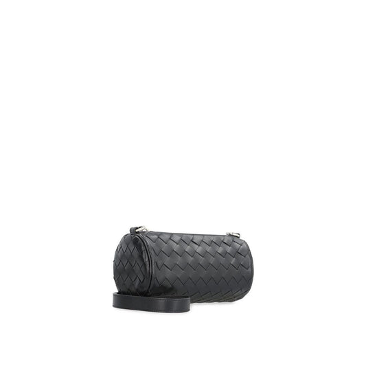 Black Calfskin Shoulder Bag