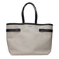 Beige Fabric Shoulder Bag