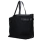 Black Fabric Shoulder Bag